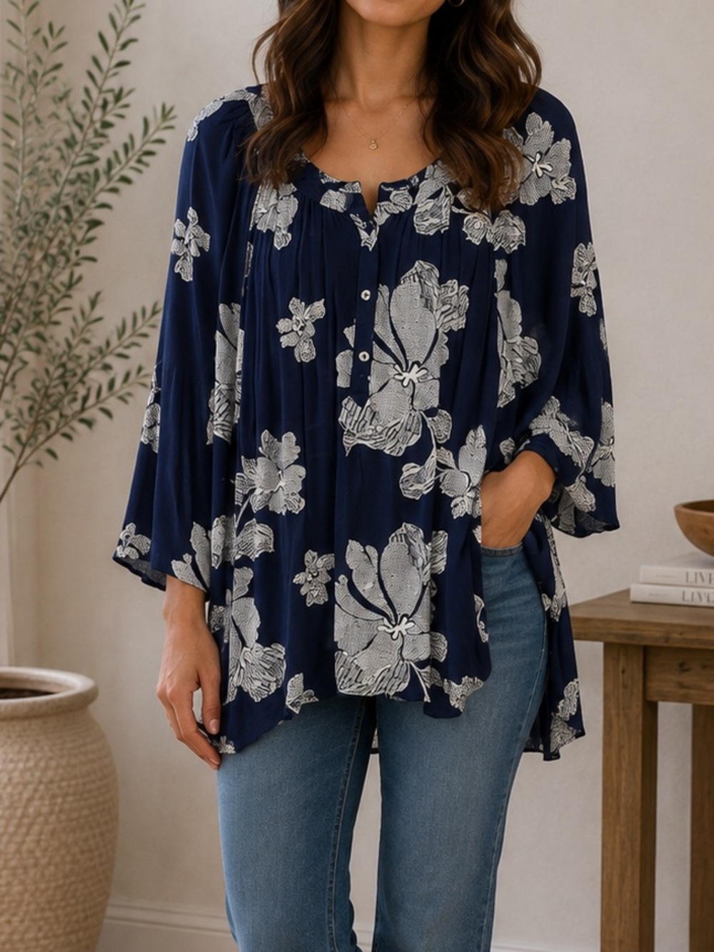 Boho‎ Chic Floral Top